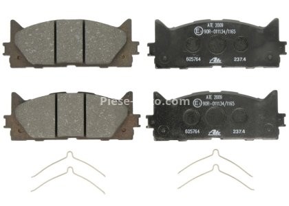 Set plăcuțe frână ATE, față (cu accesorii), pentru: LEXUS ES; TOYOTA AVALON, CAMRY 2.0-3.5 01.05-