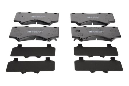 Set plăcuțe frână ATE, față (cu un tampon de amortizare), pentru: LEXUS LX; TOYOTA LAND CRUISER, LAND CRUISER 200, LAND CRUISER PRADO, SEQUOIA 2.8D-5.7 08.07- 3