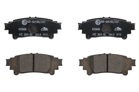 Set plăcuțe frână ATE, spate  , pentru: LEXUS GS, IS III 2.0-3.5H 12.11-