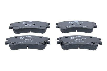 Set plăcuțe frână ATE, față , pentru: MAZDA 6 1.8-2.3 01.02-02.08 3