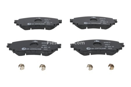 Set plăcuțe frână ATE, față , pentru: MAZDA 6, 6/KOMBI 2.0/2.2D/2.5 08.12-