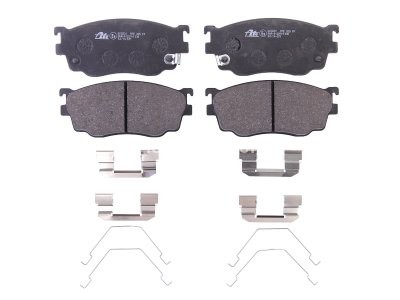 Set plăcuțe frână ATE, față (cu accesorii), pentru: MAZDA 323 F VI, 323 S VI, 626 V, PREMACY 1.8-2.0D 05.97-03.05