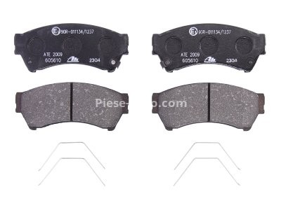 Set plăcuțe frână ATE, față (cu accesorii), pentru: MAZDA 6 1.8-2.5 08.07-07.13