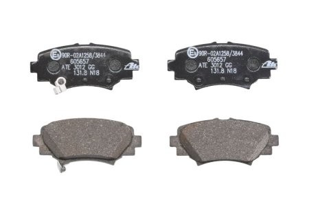 Set plăcuțe frână ATE, spate  , pentru: MAZDA 3, 3/HATCHBACK 1.5-2.5 07.13-