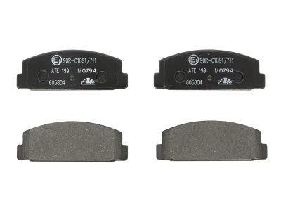 Set plăcuțe frână ATE, spate  , pentru: MAZDA 323 F V, 323 F VI, 323 P V, 323 S VI, 6, 626 IV, 626 V, PREMACY, RX-7 I; MITSUBISHI GALANT IV 1.1-2.5 09.80-07.13