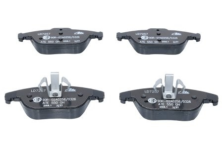 Set plăcuțe frână ATE din ceramică, spate , pentru: MERCEDES C T-MODEL (S204), C (W204), E (A207), E (C207), GLK (X204) 2.0-3.5 01.07-06.16 3