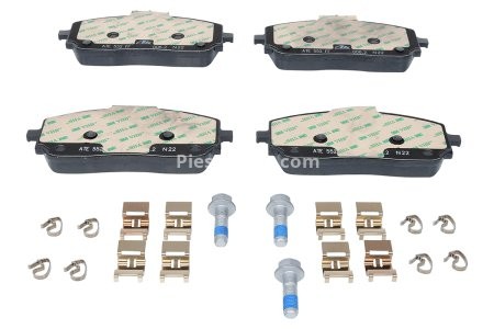 Set plăcuțe frână ATE din ceramică, față , pentru: MERCEDES A (V177), A (W177), B SPORTS TOURER (W247), CLA (C118), CLA SHOOTING BRAKE (X118), EQA (H243), EQB (X243), G (W463) 1.3-Electric 03.18-