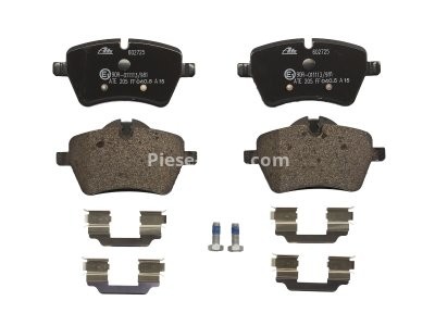 Set plăcuțe frână ATE, față (cu accesorii; cu șuruburi ghidare etrier), pentru: MINI (R50, R53), (R52), (R56), (R57), (R58), (R59) 1.6/1.6D/2.0D 11.03-10.16