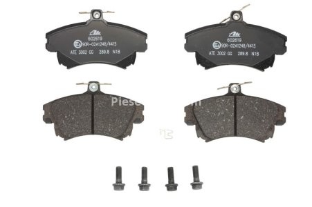 Set plăcuțe frână ATE, față , pentru: VOLVO S40 I, V40; MITSUBISHI CARISMA, COLT CZC VI, COLT VI; SMART FORFOUR 1.1-2.0D 05.95-06.12