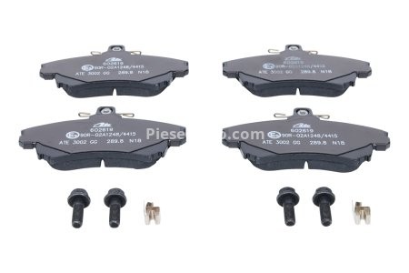 Set plăcuțe frână ATE, față , pentru: VOLVO S40 I, V40; MITSUBISHI CARISMA, COLT CZC VI, COLT VI; SMART FORFOUR 1.1-2.0D 05.95-06.12 3