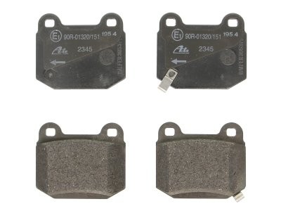 Set plăcuțe frână ATE, spate  , pentru: MITSUBISHI CARISMA, LANCER VI; NISSAN 350Z; SUBARU IMPREZA 2.0/2.5/3.5 01.99-12.09