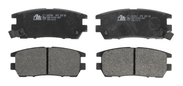 Set plăcuțe frână ATE, spate  , pentru: MITSUBISHI ECLIPSE III, L400, PAJERO I, PAJERO II 2.0-3.5 11.89-03.05