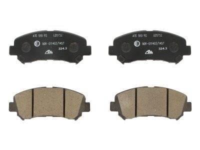 Set plăcuțe frână ATE din ceramică, față , pentru: NISSAN QASHQAI I, QASHQAI II, ROGUE, SENTRA VI, X-TRAIL, X-TRAIL II; SUZUKI KIZASHI 1.5D-2.5 10.06-