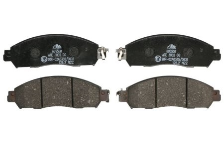 Set plăcuțe frână ATE, față , pentru: NISSAN LEAF, NV200 Electric 05.14-