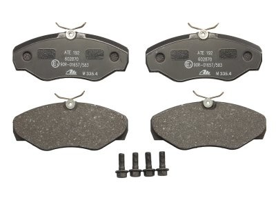 Set plăcuțe frână ATE, față (cu șuruburi ghidare etrier), pentru: NISSAN PRIMASTAR; OPEL VIVARO A; RENAULT AVANTIME, ESPACE III, TRAFIC II 1.9D-3.0 10.98-