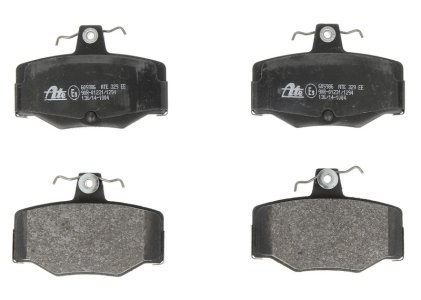 Set plăcuțe frână ATE, spate  , pentru: NISSAN ALMERA II, ALMERA TINO, PRIMERA 1.5-2.2D 06.90-11.06