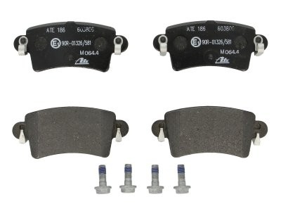 Set plăcuțe frână ATE, spate  (cu șuruburi ghidare etrier), pentru: NISSAN INTERSTAR; OPEL MOVANO A; RENAULT MASTER II 1.9D-3.0D 07.98-