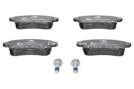 Set plăcuțe frână ATE, spate  (cu șuruburi ghidare etrier), pentru: NISSAN JUKE; RENAULT CAPTUR II, CLIO V, ESPACE V, FLUENCE, GRAND SCENIC III 1.0-Electric 11.08-