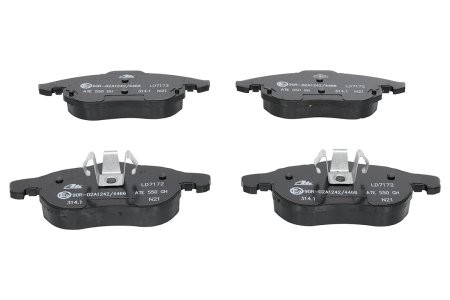 Set plăcuțe frână ATE din ceramică, față , pentru: OPEL ASTRA H, ASTRA H GTC, SIGNUM, VECTRA C, VECTRA C GTS, ZAFIRA B; SAAB 9-3, 9-3X 1.6-3.2 02.98-02.15 3
