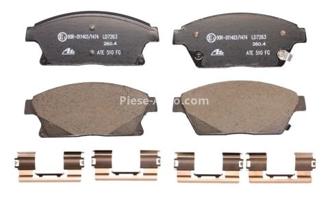 Set plăcuțe frână ATE din ceramică, față (cu accesorii), pentru:OPEL AMPERA, ASTRA J, ASTRA J GTC, MOKKA / MOKKA X, ZAFIRA C 1.3D-2.0D 05.09- CHEVROLET CRUZE, ORLANDO, TRAX, VOLT; 