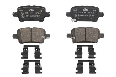 Set plăcuțe frână ATE din ceramică, spate , pentru: OPEL ASTRA K, ASTRA K/KOMBI, INSIGNIA B, INSIGNIA B COUNTRY, INSIGNIA B GRAND SPORT 1.0-Electric 06.15-