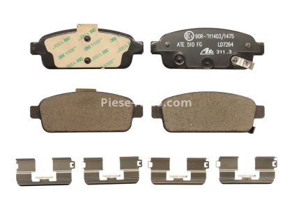Set plăcuțe frână ATE din ceramică, spate (cu accesorii), pentru:OPEL AMPERA, ASTRA J, ASTRA J GTC, CASCADA, MOKKA / MOKKA X, ZAFIRA C 1.3D-2.0D 05.09-