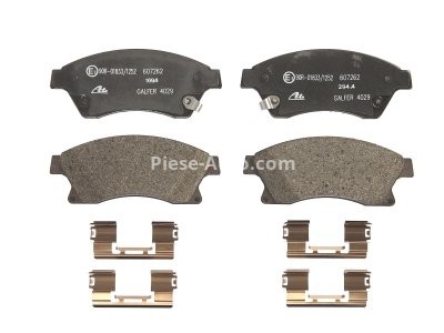 Set plăcuțe frână ATE, față (cu accesorii), pentru: OPEL ASTRA J, ASTRA J GTC 1.2-2.0D 05.09-