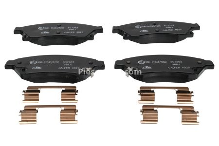 Set plăcuțe frână ATE, față (cu accesorii), pentru: OPEL ASTRA J, ASTRA J GTC 1.2-2.0D 05.09- 3