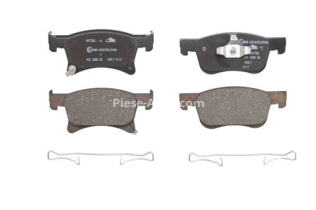 Set plăcuțe frână ATE, față , pentru: OPEL ADAM, CORSA E, CORSA E/HATCHBACK 1.0-1.4LPG 10.12-
