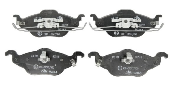 Set plăcuțe frână ATE, față , pentru: OPEL ASTRA G, ASTRA G CLASSIC, ASTRA G/KOMBI, ZAFIRA A 1.2-2.0D 02.98-12.09