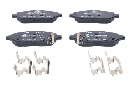 Set plăcuțe frână ATE, față , pentru: OPEL KARL 1.0 01.15-03.19 3