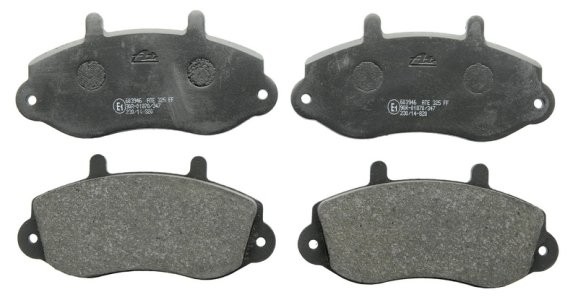 Set plăcuțe frână ATE, față , pentru: OPEL MOVANO A; RENAULT MASTER II 1.9D-3.0D 07.98-