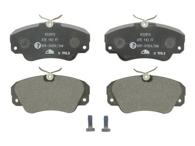Set plăcuțe frână ATE, față (cu șuruburi ghidare etrier), pentru: OPEL OMEGA A, OMEGA B, SENATOR B 2.0-3.2 03.87-07.03