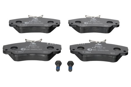 Set plăcuțe frână ATE, față (cu șuruburi ghidare etrier), pentru: OPEL OMEGA A, OMEGA B, SENATOR B 2.0-3.2 03.87-07.03 3