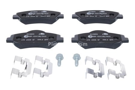 Set plăcuțe frână ATE, față , pentru: PEUGEOT 308 II, 308 II/KOMBI, 308/HATCHBACK 1.2-2.0D 09.13-06.21 3