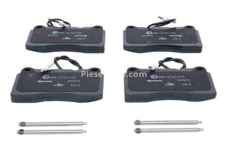 Set plăcuțe frână ATE, față (cu accesorii), pentru: PEUGEOT 607 2.2/3.0 02.00-08.05 3