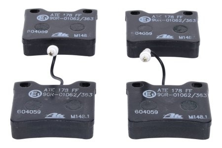 Set plăcuțe frână ATE, spate  , pentru: PEUGEOT 406, 607 1.8-3.0 11.95-08.05 3