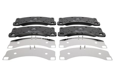 Set plăcuțe frână ATE, față (cu accesorii), pentru: PORSCHE CAYENNE, MACAN, PANAMERA, PANAMERA SPORT TURISMO; VW TOUAREG 2.0-4.8 01.03-