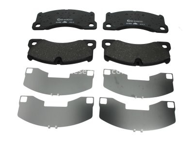 Set plăcuțe frână ATE, față (cu accesorii), pentru: PORSCHE CAYENNE, MACAN, PANAMERA; VW TOUAREG 2.0-5.0D 09.02-