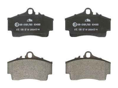Set plăcuțe frână ATE, spate  , pentru: PORSCHE 911, 911 TARGA, BOXSTER, BOXSTER SPYDER, CAYMAN 2.5-3.6 09.96-05.12