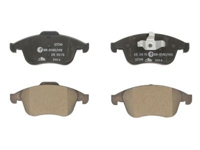 Set plăcuțe frână ATE din ceramică, față , pentru: RENAULT CLIO IV, GRAND SCENIC III, LAGUNA, LAGUNA III, LATITUDE, MEGANE, MEGANE III, SCENIC III 1.2-2.0D 10.07-