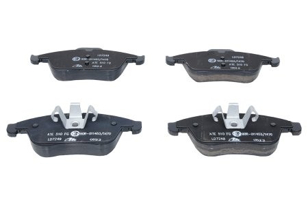 Set plăcuțe frână ATE din ceramică, față , pentru: RENAULT CLIO IV, GRAND SCENIC III, LAGUNA, LAGUNA III, LATITUDE, MEGANE, MEGANE III, SCENIC III 1.2-2.0D 10.07- 3