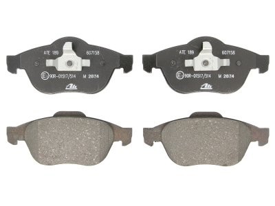 Set plăcuțe frână ATE, față , pentru: RENAULT LAGUNA II, SCENIC I 1.6-2.2D 06.00-12.07