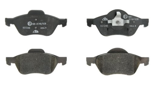 Set plăcuțe frână ATE, față , pentru: RENAULT LAGUNA, LAGUNA III, TWINGO II, WIND 1.2/1.5D/1.6 10.07-