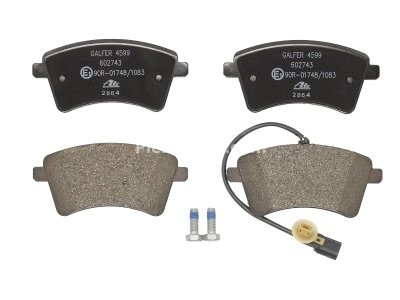 Set plăcuțe frână ATE, față (cu șuruburi ghidare etrier), pentru: RENAULT KANGOO BE BOP, KANGOO EXPRESS, KANGOO II 1.2-Electric 02.08-