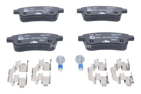Set plăcuțe frână ATE, spate  , pentru: RENAULT CLIO V, FLUENCE, GRAND SCENIC III, MEGANE, MEGANE III, MEGANE IV, SCENIC III 1.0-Electric 11.08- 3