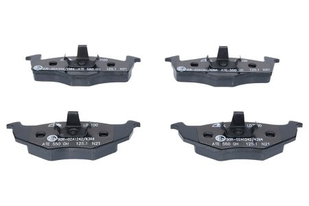 Set plăcuțe frână ATE din ceramică, față , pentru: SEAT AROSA; SKODA FABIA I, FABIA I PRAKTIK, FABIA II; VW FOX, LUPO I, POLO, POLO III, POLO III CLASSIC, POLO IV, POLO/HATCHBACK 1.0-2.0 10.94-