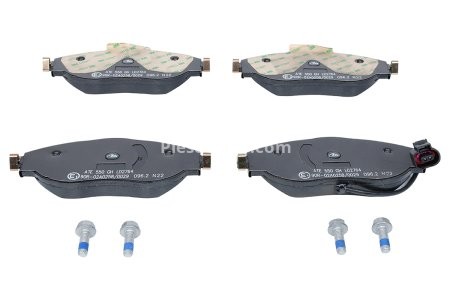 Set plăcuțe frână ATE din ceramică, față (cu șuruburi ghidare etrier), pentru: SEAT ALHAMBRA, LEON, LEON SC, LEON ST, LEON/HATCHBACK, TARRACO; VW ARTEON 1.4-3.6 02.08- 3
