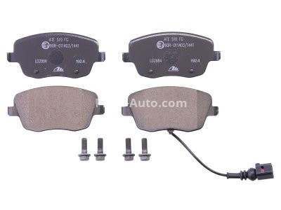 Set plăcuțe frână ATE din ceramică, față (cu șuruburi ghidare etrier), pentru: SEAT CORDOBA, IBIZA III; SKODA FABIA I, FABIA I PRAKTIK, FABIA II, ROOMSTER 1.0-2.0 12.95-