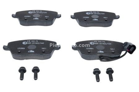 Set plăcuțe frână ATE din ceramică, față (cu șuruburi ghidare etrier), pentru: SEAT CORDOBA, IBIZA III; SKODA FABIA I, FABIA I PRAKTIK, FABIA II, ROOMSTER 1.0-2.0 12.95- 3